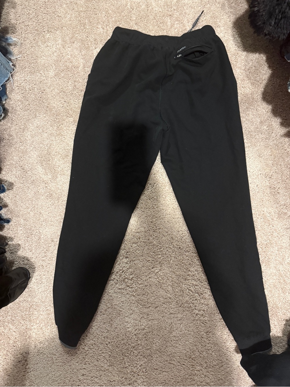 Women's Black Slim Jogger Scrub pants - Lightweight Comfort